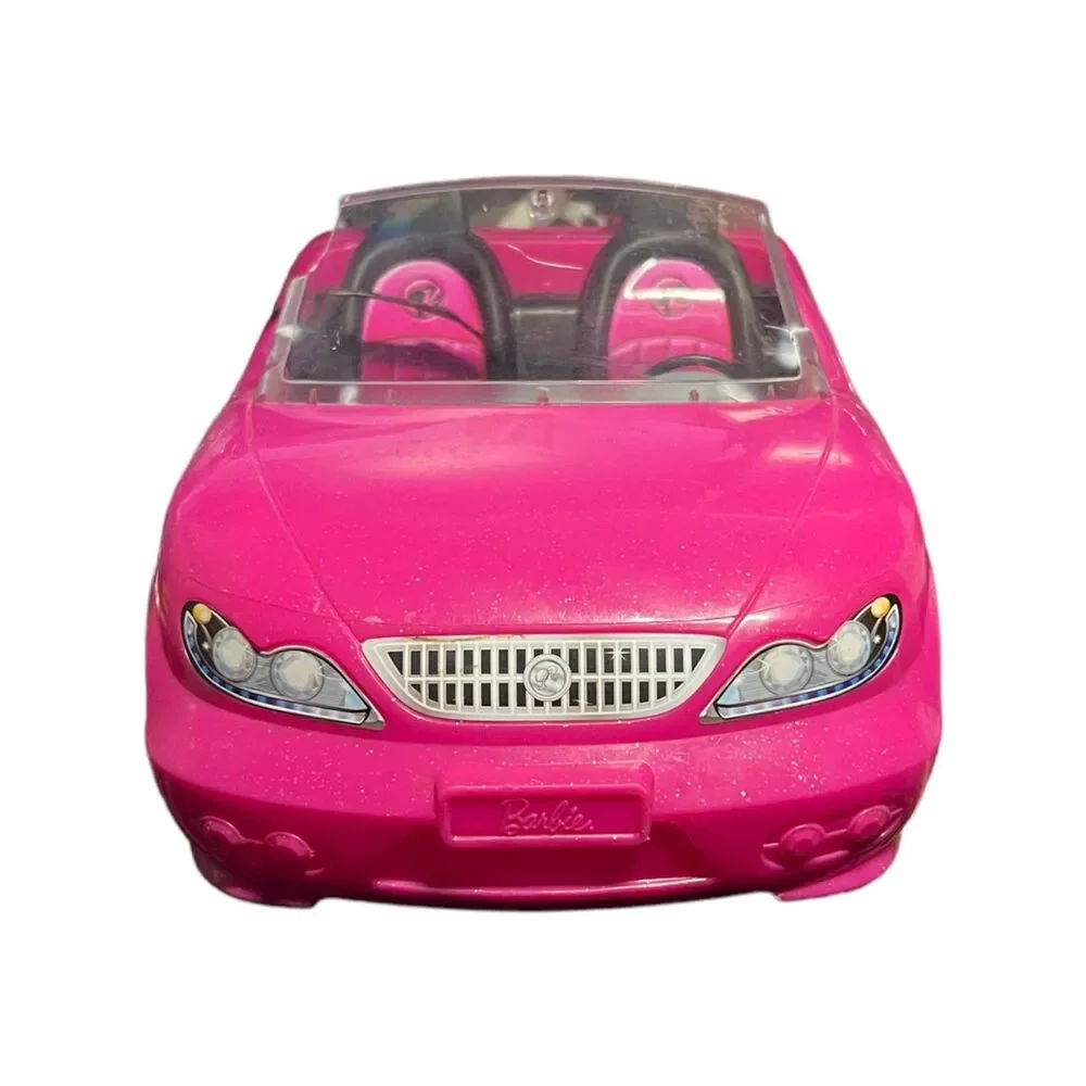 Mattel Barbie Convertible Pink Cars Glam Cruiser 2016/2013 Size 13” (2 Cars)